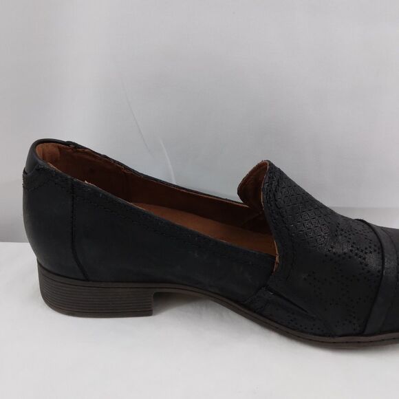 Rockport Cobb Hill Crosbie Slip On Loafer Black Leather Comfort Womens 7.5 - Picture 11 of 15